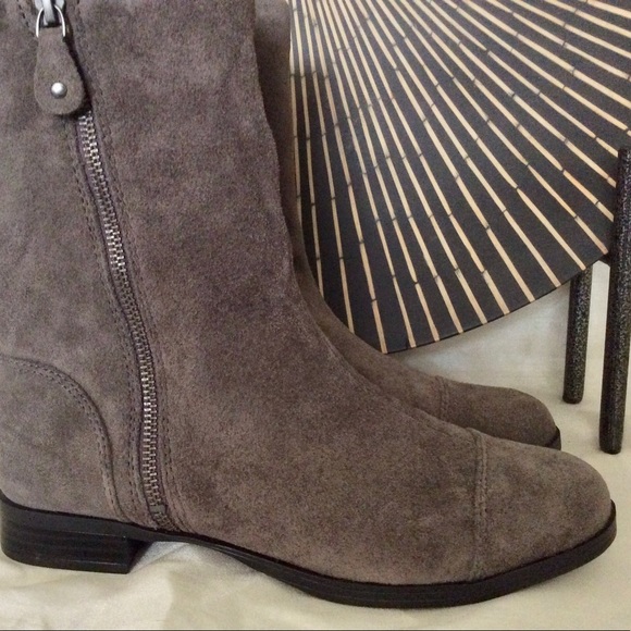 NWOT Grey Suede Booties - Picture 6 of 6
